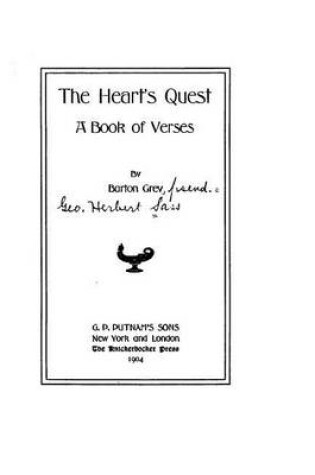 Cover of The Heart's Quest, a Book of Verses