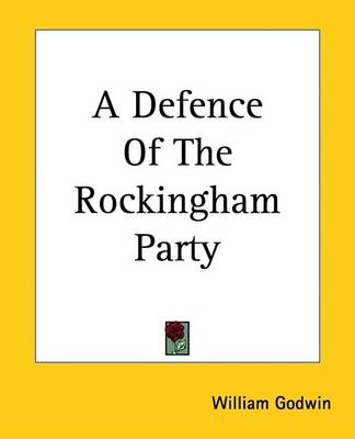 Book cover for A Defence of the Rockingham Party