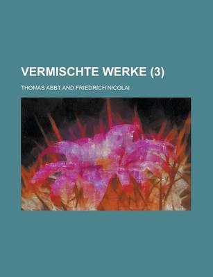 Book cover for Vermischte Werke (3 )