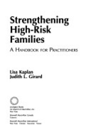 Cover of Strengthening High-Risk Families