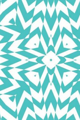 Cover of Turquoise and White Geometric Design Notebook