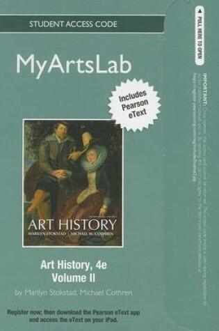 Cover of NEW MyLab Arts with Pearson eText -- Standalone Access Card -- for Art History, Volume 2