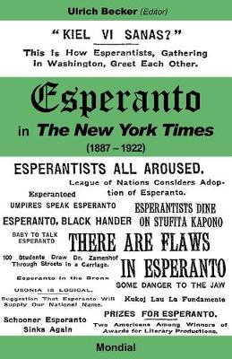 Book cover for Esperanto in the New York Times (1887 - 1922)