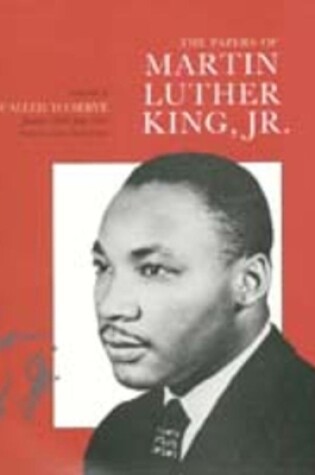 Cover of The Papers of Martin Luther King, Jr., Volume I