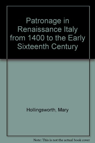 Book cover for Patronage in Renaissance Italy