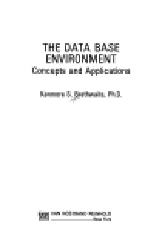 Cover of Data Base Environment