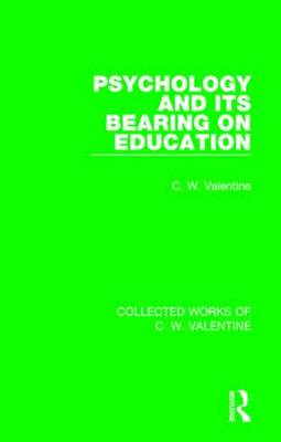 Cover of Psychology and its Bearing on Education