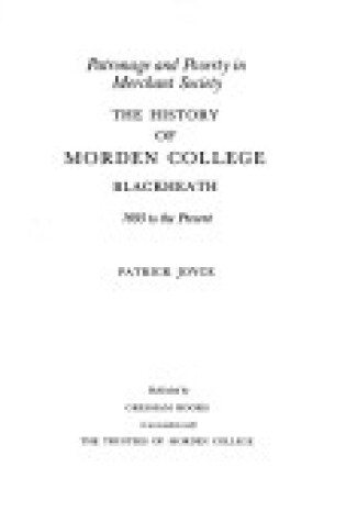 Cover of History of Morden College