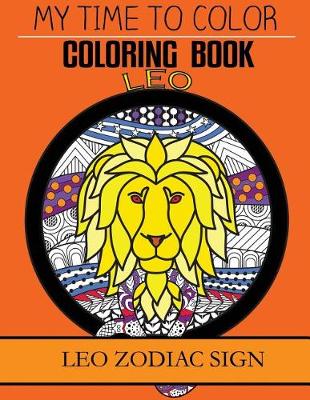 Book cover for Leo Zodiac Sign - Adult Coloring Book