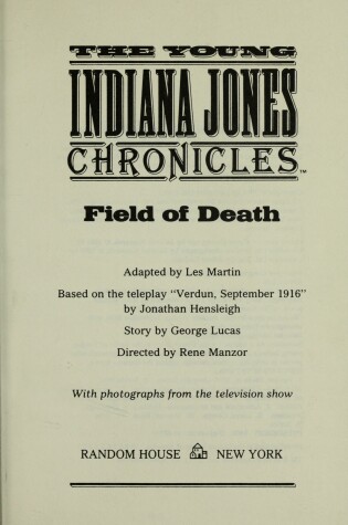 Cover of Young Indiana Jones Field of Death#