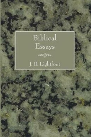 Cover of Biblical Essays