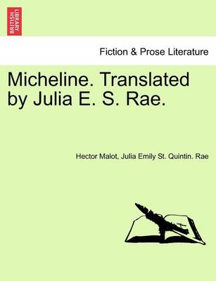 Book cover for Micheline. Translated by Julia E. S. Rae.