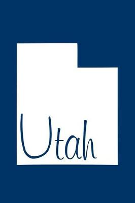 Book cover for Utah - Navy Blue Lined Notebook with Margins