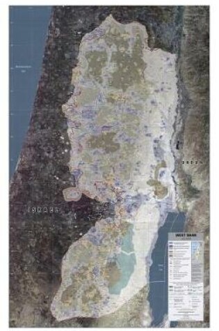 Cover of Cool Modern Map of the West Bank Israel and Jordan Journal