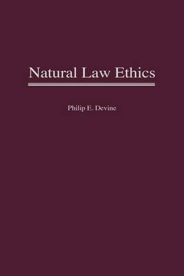 Book cover for Natural Law Ethics