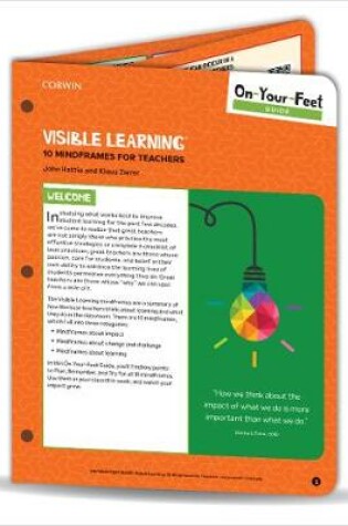 Cover of On-Your-Feet Guide: Visible Learning