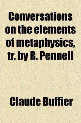 Book cover for Conversations on the Elements of Metaphysics, Tr. by R. Pennell