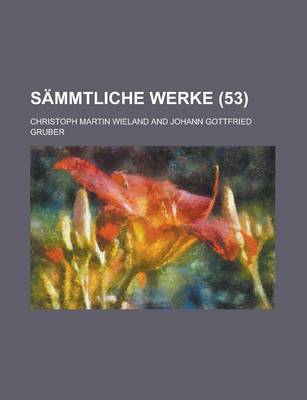 Book cover for Sammtliche Werke (53)