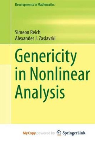Cover of Genericity in Nonlinear Analysis