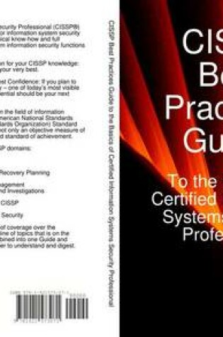 Cover of Cissp Best Practices Guide to the Basics of Certified Information Systems Security Professional