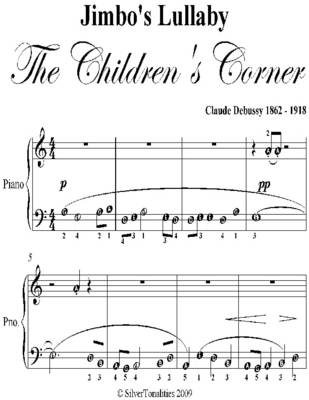 Book cover for Jimbo's Lullaby the Children's Corner Easy Piano Sheet Music