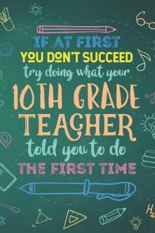 Cover of If At First You Don't Succeed Try Doing What Your 10th Grade Teacher Told You To Do The First Time