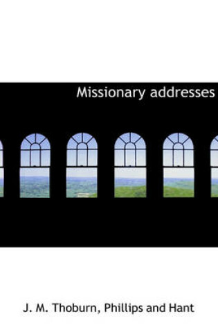 Cover of Missionary Addresses