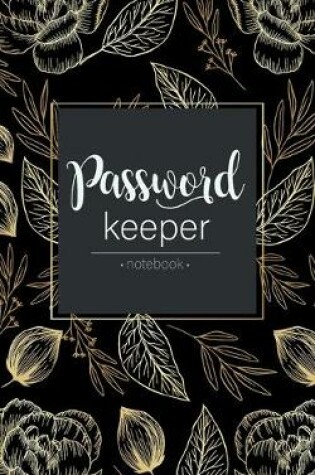 Cover of password keeper notebook