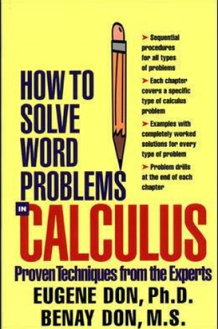 Cover of How to Solve Word Problems in Calculus