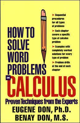 Book cover for How to Solve Word Problems in Calculus