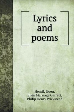 Cover of Lyrics and poems