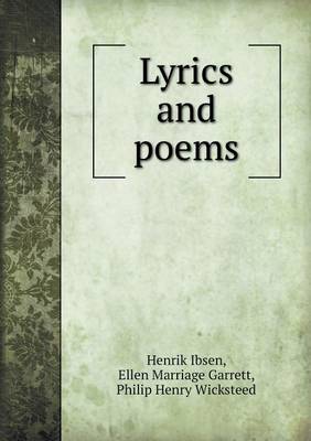 Book cover for Lyrics and poems