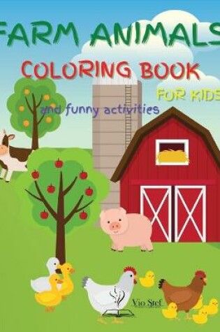 Cover of Farm Animals Coloring Book for Kids