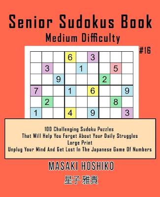 Book cover for Senior Sudokus Book Medium Difficulty #16