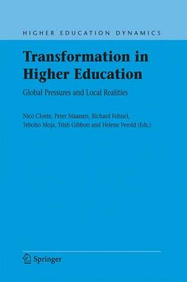 Book cover for Transformation in Higher Education