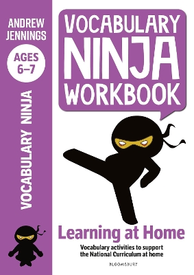 Book cover for Vocabulary Ninja Workbook for Ages 6-7