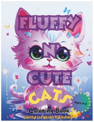 Book cover for Fluffy n' Cute Cats Coloring Book