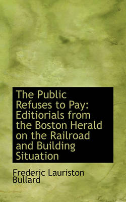 Book cover for The Public Refuses to Pay