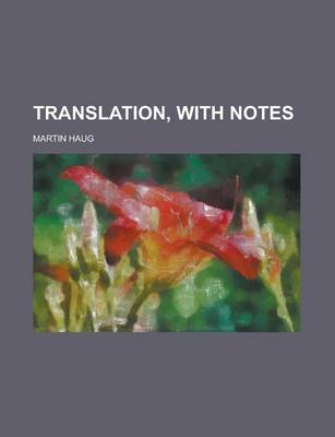 Book cover for Translation, with Notes