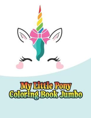 Book cover for my little pony coloring book jumbo