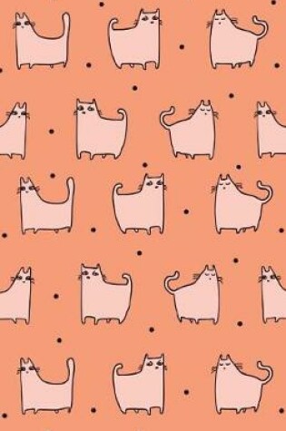 Cover of Bullet Journal for Cat Lovers - Funny Cat Pattern in Orange