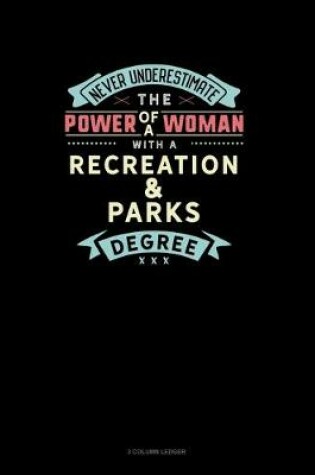 Cover of Never Underestimate The Power Of A Woman With A Recreation & Parks Degree