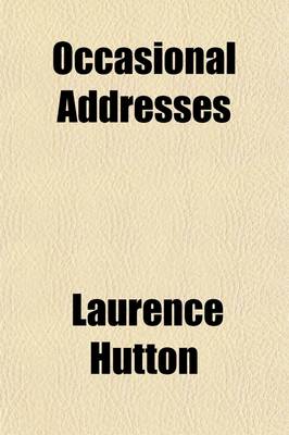 Book cover for Occasional Addresses Volume 12
