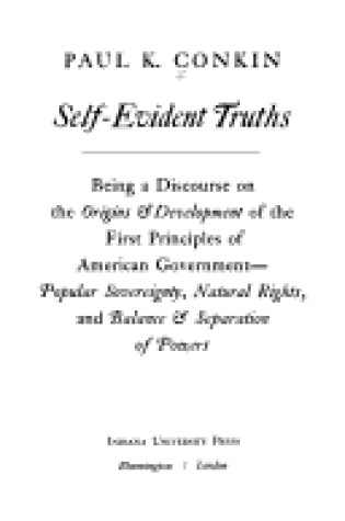 Cover of Self-evident Truths