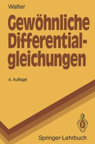 Cover of Gewohnliche Differential-Gleichungen