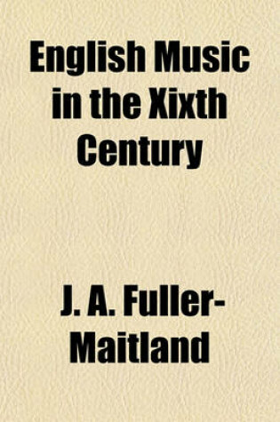 Cover of English Music in the Xixth Century