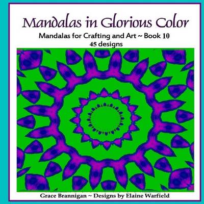 Book cover for Mandalas in Glorious Color Book 10