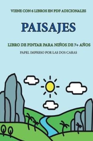 Cover of Libro de pintar para niños de 7+ años (Paisajes)