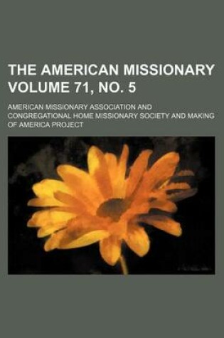 Cover of The American Missionary Volume 71, No. 5