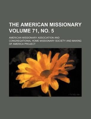 Book cover for The American Missionary Volume 71, No. 5